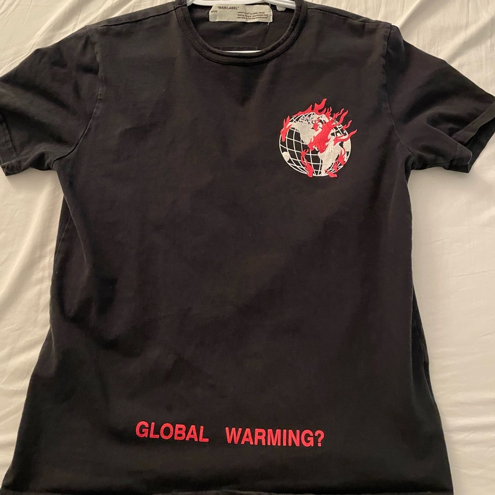 Rep Off White Global Warming T shirt